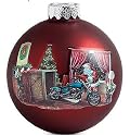 Harley-Davidson® 2009 Holiday Ball Christmas Ornament-LIMITED EDITION. Biker Santa. 96890-10V