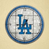 Art Glass Clock-Dodgers