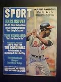 Hank Aaron Atlanta Braves Autographed July 1968 Sport Magazine