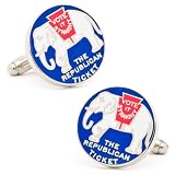 Vintage "Vote It Straight Republican" Cufflinks-CLI-CC-VISR-SL