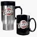 Cleveland Cavaliers Stainless Steel Travel Mug and Black Ceramic Mug Set