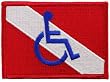 Disabled Diver Patch Embroidered Iron On Scuba Diving Handicapped Logo Emblem Souvenir