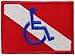 Disabled Diver Patch Embroidered Iron On Scuba Diving Handicapped Logo Emblem Souvenir