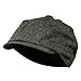 Poor Boy Short Brim Newsboy Cap - Black 7-1-4