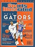2006 Florida Gators Championship MVP's Corey Brewer and Chris Leak Dual Autographed Commemorative Sports Illustrated - Full Magazine