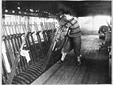 An Undergraduate Volunteer in a Railway Signal Box During the General Strike Photographic Poster Print, 16x12