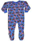 Carter's Watch the Wear - Toddler Boys Footed Trucks Blanket Sleeper, Blue