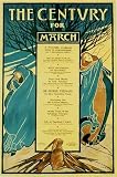 1890's E.B. Bird Century for March Vintage Literary Antique Advertising Poster