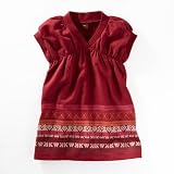 Tea Collection Girls 2-6X Paso Del Tiempo Dress, Rumba Red, 4