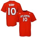 adidas Atlanta Hawks #10 Mike Bibby Red Player T-shirt