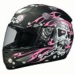 AFX Skull Women's FX-16 Sports Bike Racing Motorcycle Helmet