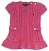 Ralph Lauren Infant Cable-knit Dress in Rose; Navy Blue Pony