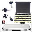50-Piece Premium-Grade 1/2 Tungsten Carbide 3-Blade Router Bit Set - 3 and 2 Blade - Aluminum Case