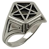 Pentacle Signet - Sterling Silver Ring