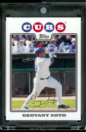 2008 Topps # 478 Geovany Soto - Chicago Cubs - MLB Baseball Trading Card in a Protective Screw Down Display Case