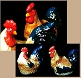 Colorful Rooster Salt & Pepper Shakers