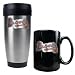 Atlanta Braves Primary Logo Stainless Steel Travel Tumbler and Black Ceramic Mug Set