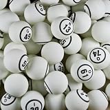 Bingo Balls - White Single Number