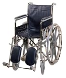 ITA-MED Adult Wheelchair with Fixed Armrests and Elevating Footrests