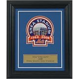 Shea Stadium Final Season Embroidered Commemorative Patch Mat and Frame