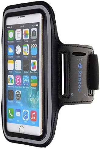 Ranboo Exercise Working Out Running Jogging Sports Gym Armband Case Pouch for Samsung Galaxy Note 4,Note 3,Note Edge,iphone 6 plus ,LG G3,Sony Xperia Z3 (black)
