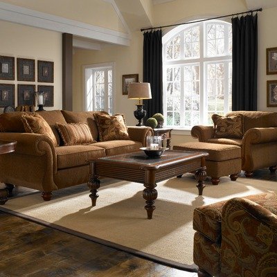 Cierra Sofa and Chair Set in Brown