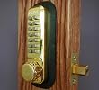 Digital Door Lock - Keyless Entry (Bright Brass) (1 5/8" x 5 1/2")