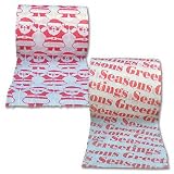 Christmas Toilet Paper Rolls - Festive Holiday Tissue (Set of 2 Rolls)