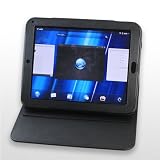MiniSuit HP TouchPad Case, Composite Stand Case Leather Folio Cover for HP TouchPad Wifi 16GB / 32GB Tablet Computer (Black)