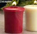 Unscented Colored Votives