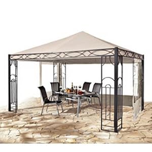baumarkt direkt Seitenteile für Garten-Pavillon 3x3 m (2 Stck.) mit Fenster sand