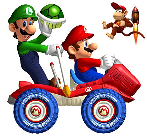 Donkey Kong - Mario Kart & Diddy - for Light-Colored Materials - Iron On Heat Transfer 7.5" x 7"