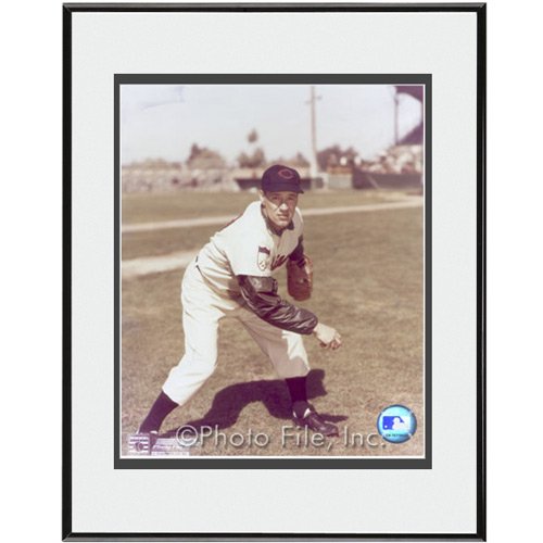 Cleveland Indians Bob Feller Framed Photo