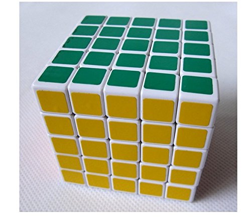 Coeus 5x5x5 6.5cm White V III Speed Cube Puzzle Speed Cube Rubiks Cube