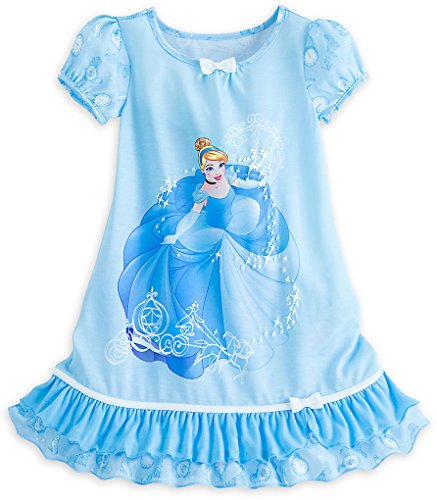 Disney Store Cinderella Big Girls' Blue Ruffles Nightshirt