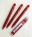 Pilot Frixion Ball Knock Retractable Erasable Gel Ink Pens,fine Point, - 0.5 Mm - Red Ink- Value set of 3 & 3 Gel Ink Pen Refill Pack