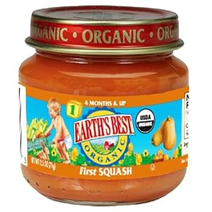 Earth's Best Organic 1st Squash (4 months & up), 2.5-Ounce Jars (Pack of 12)
