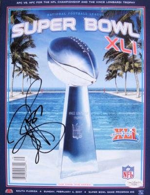 Reggie Wayne Signed Indianapolis Colts Super Bowl XLI Program JSA - Autographed NFL Magazines