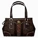 AUTHENTIC COACH HAMPTONS STRIPE MEDIUM CARRYALL 11071