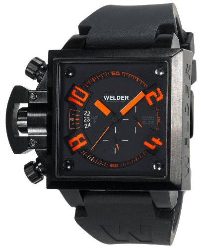 Welder by U-Boat K25B Chronograph Black Ion-Plated SS Mens Sport Watch K25B-4701