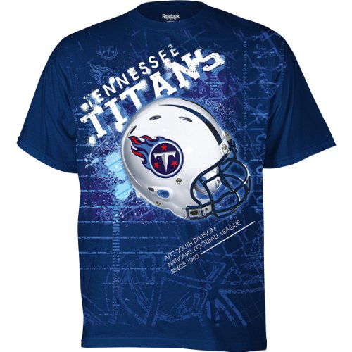 Reebok Tennessee Titans Helmitude Short Sleeve T-Shirt Large