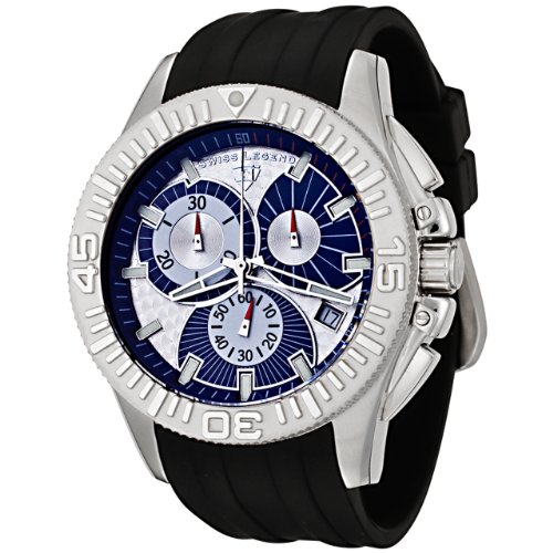 Swiss Legend Men's 50064-03 Evolution Collection Chronograph Rubber Strap Watch