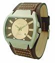 Kahuna Kuc-0003G Mens Brown Leather Cuff Watch