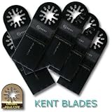 KENT 6 x 1-3/8 Oscillating E-Cut Blades For Metal, Hard Wood, Fits Dremel Multi-Max, Fein Multimaster, FMM250Q, Bosch, Chicago, Secco, Craftsman, Milwaukee