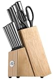 Ginsu Koden Series Stainless Steel 14-Piece Cutlery Set with Natural Hardwood Block 5200