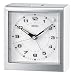 Seiko QHE040WLH Silver Tone Metallic Beside Alarm Clock