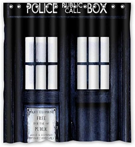 snow kiss New doctor who police box Bathroom Waterproof Fabric Shower Curtain Good Gift high quality 66" x 72" 60" x 72"