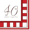 NEU RUBIN HOCHZEIT 40. Servietten 40 Years Together