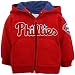 Majestic Phillies Full Zip Hooded Fleece Top