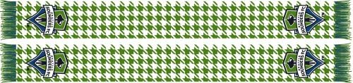 Seattle Sounders Scarf MLS Green and White Houndstooth Scarf-Ruffneck